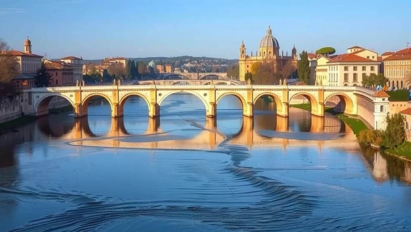 Fyller på Tibern i Rom varje år